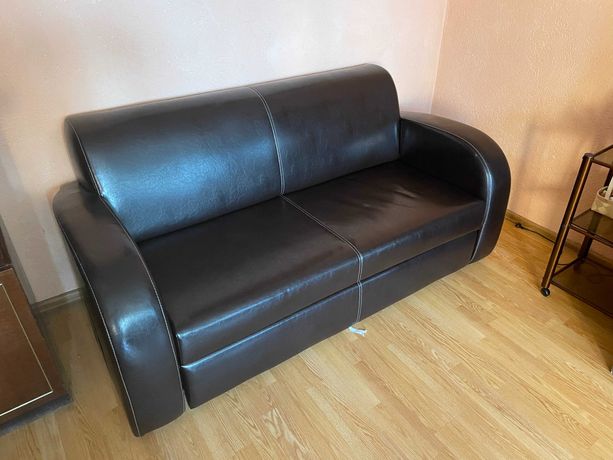 Zestaw mebli - Sofa + 2 fotele ze skóry