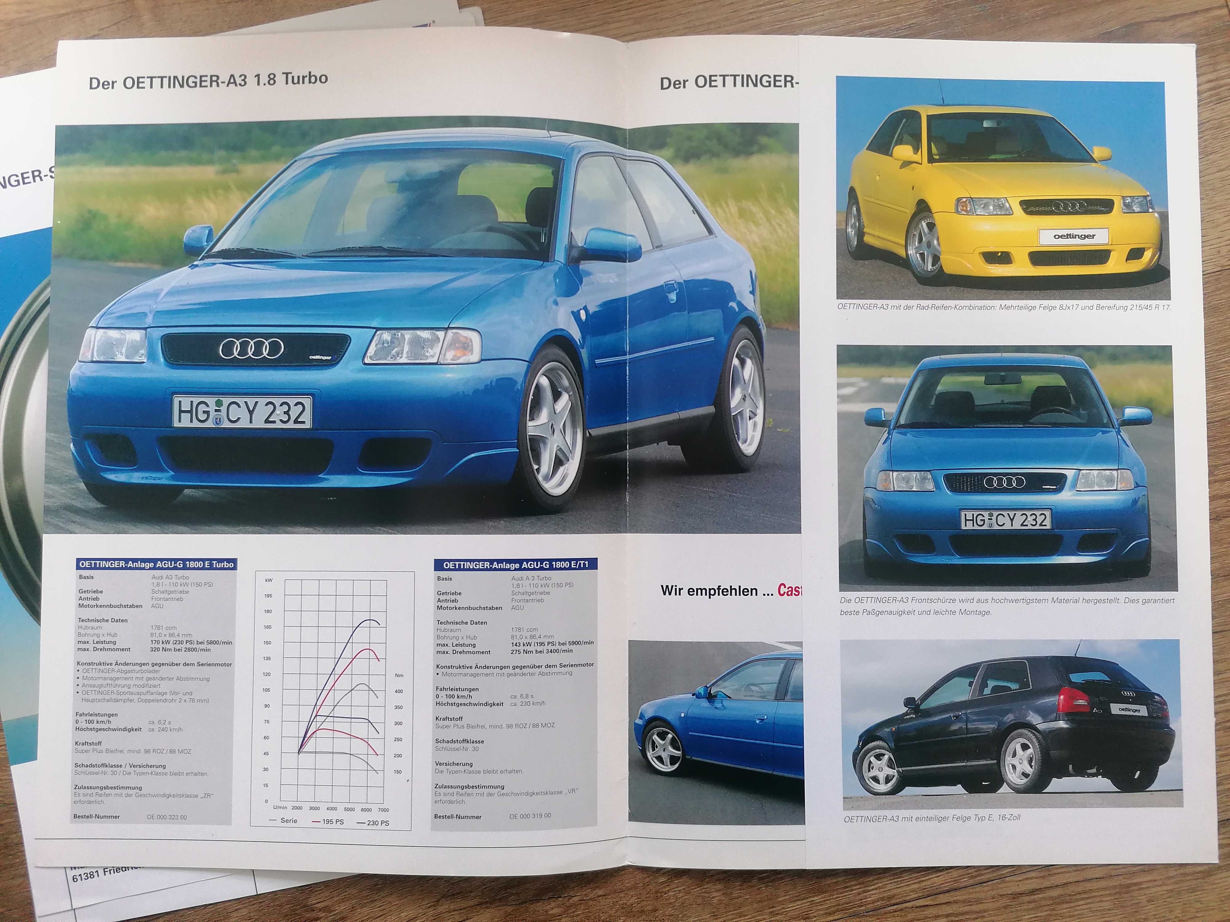 Prospekt Audi A3 Oettinger