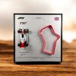 3D Рамка Модель F1 McLaren MP4/4 Айртон Сенна + 3D Трасою Silverstone