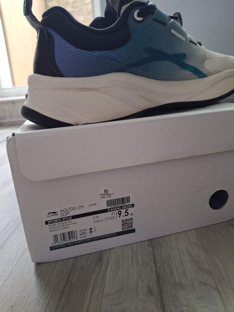 Кросівки чоловічі Li-ning Soft «Небесно-блакитний» AGLT051-7