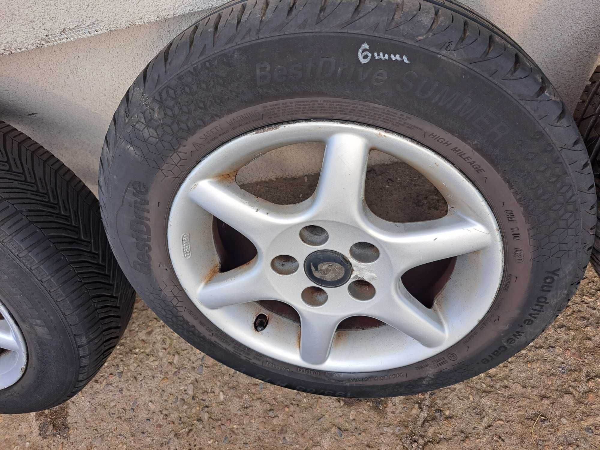 Felgi aluminiowe OZ koła opony lato Audi A4 B5 A6 VW 5X112 15"