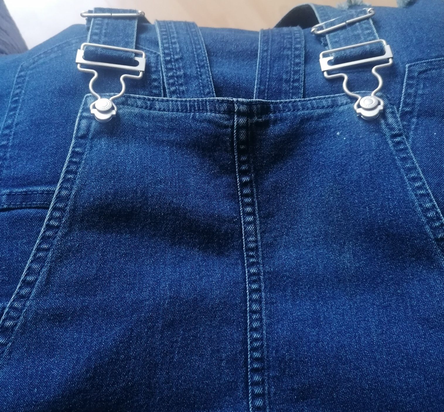 Spódnica jeansowa niebieska - ogrodniczka