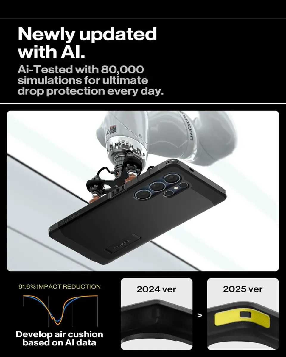 Чехол Spigen Tough Armor AI MagFit для Samsung Galaxy S25 Ultra Black