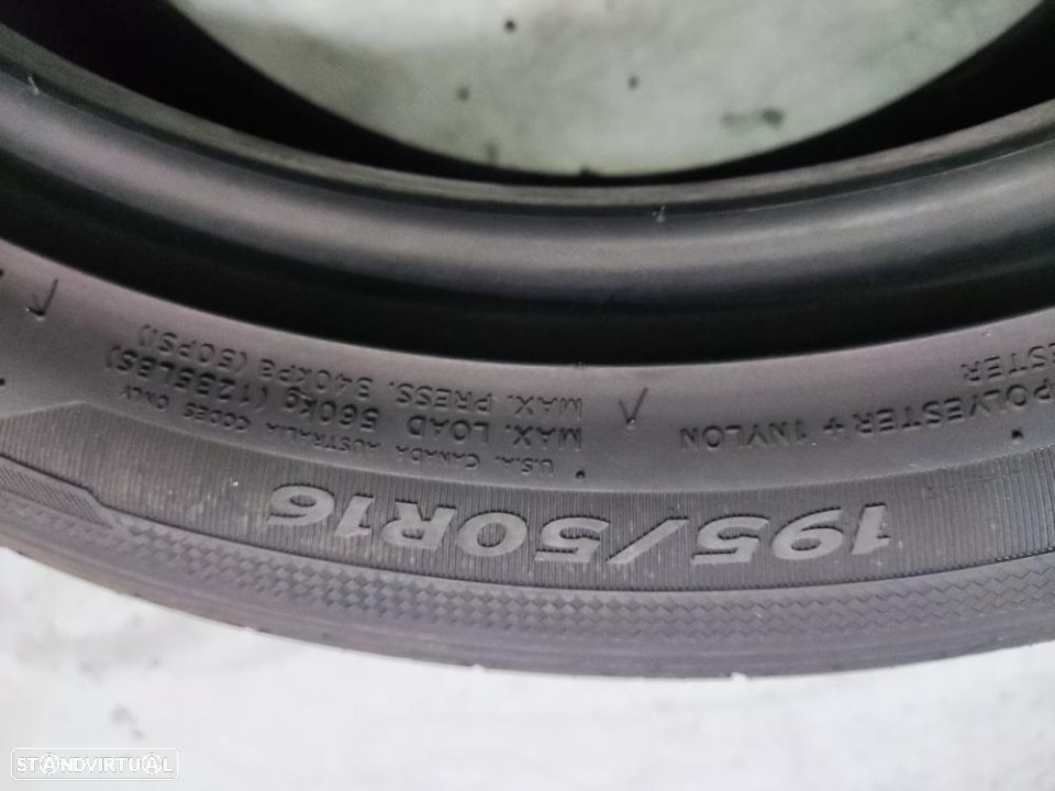 2 pneus semi novos 195-50r16 hankook - oferta dos portes 85 EUROS