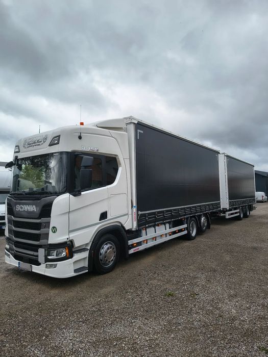 Scania R450 / ZESTAW TANDEM PRZEJAZDOWY / 120 M3 / WECON / 2019 ROK / SALON POLSKA /  Scania R 450 / ZESTAW TANDEM PRZEJAZDOWY/ 120 M3 / WECON / 2019 ROK /