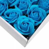 AwGifts_Róża Mydlana Sky BLUE_1/2 BOXU 25 sztuk