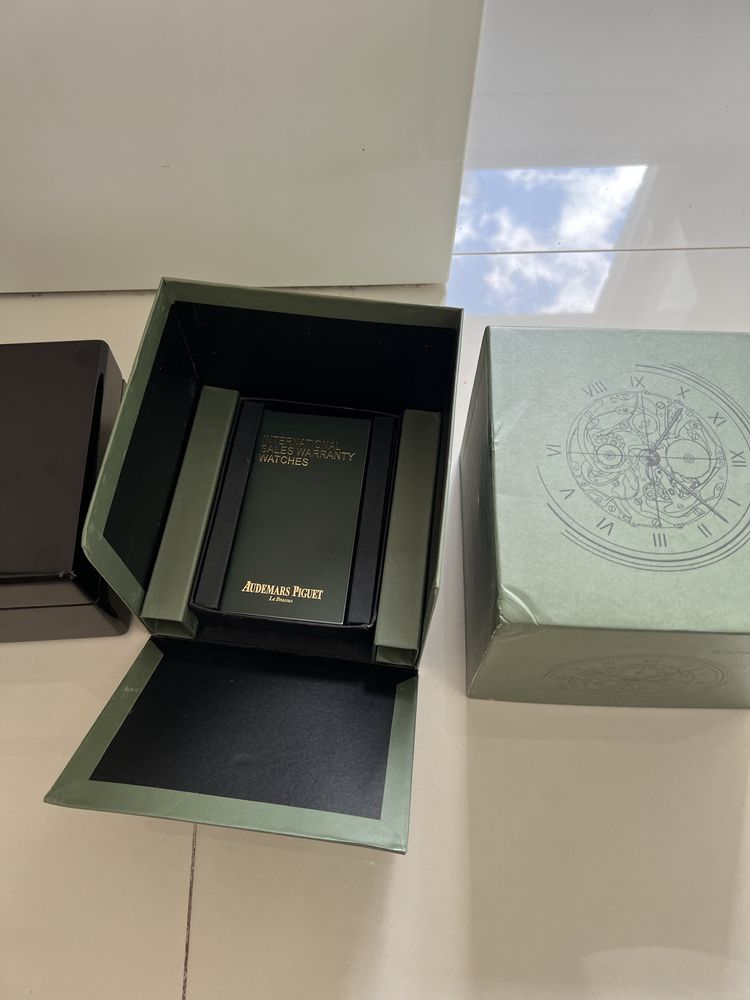 Oryginalne pudełko Audemars Piguet – AP WOOD BOX – komplet!