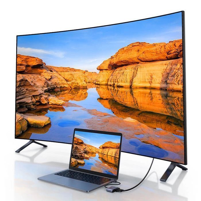 Przejściówka Ugreen CM449 USB - HDMI 1.3, VGA 1.2 - szara