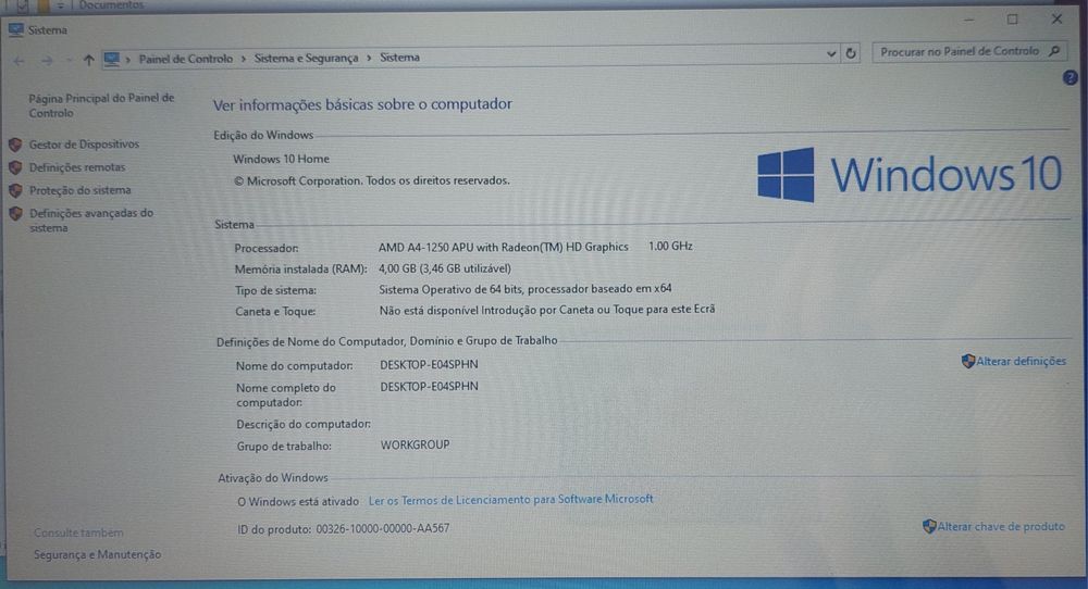 Portátil HP pavilion protect smart