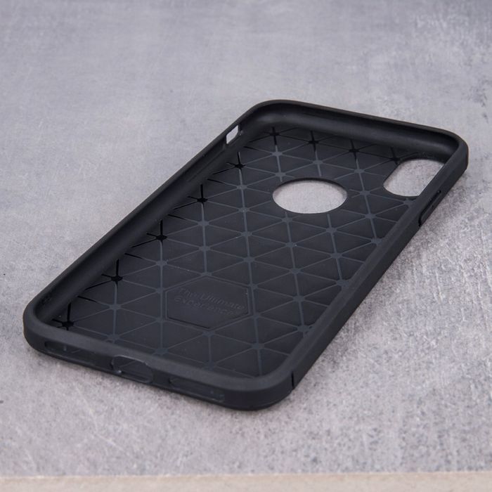 Etui Silikonowe Carbon Plecki Do Huawei Mate 10 Lite Czarne