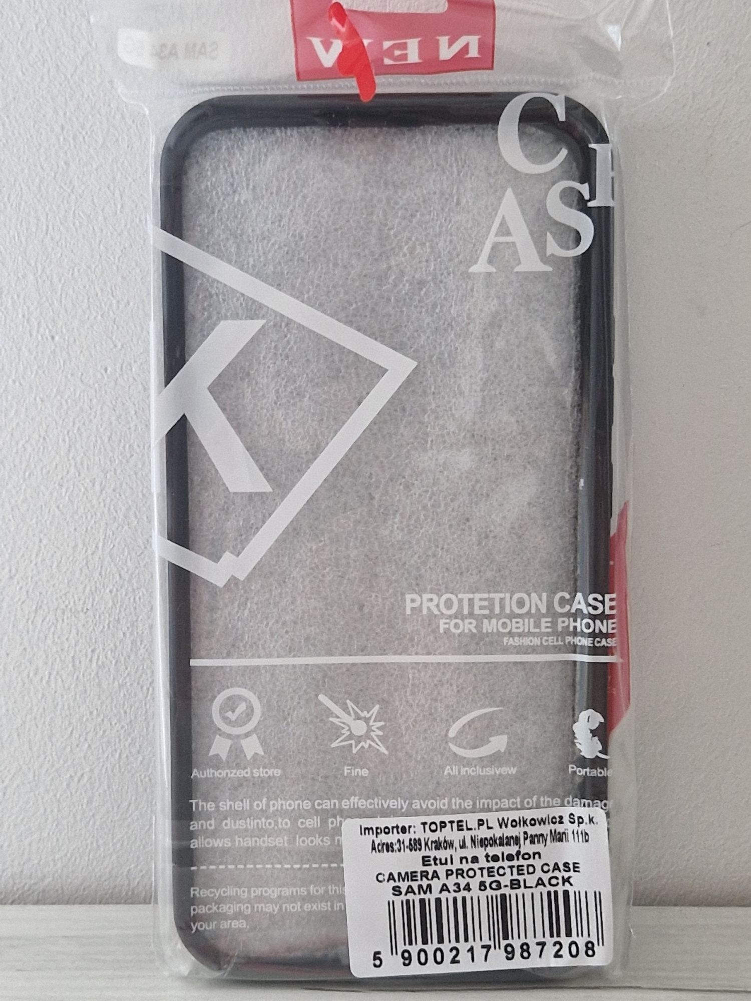 Camera Protected Case do Samsung Galaxy A34 5G czarny