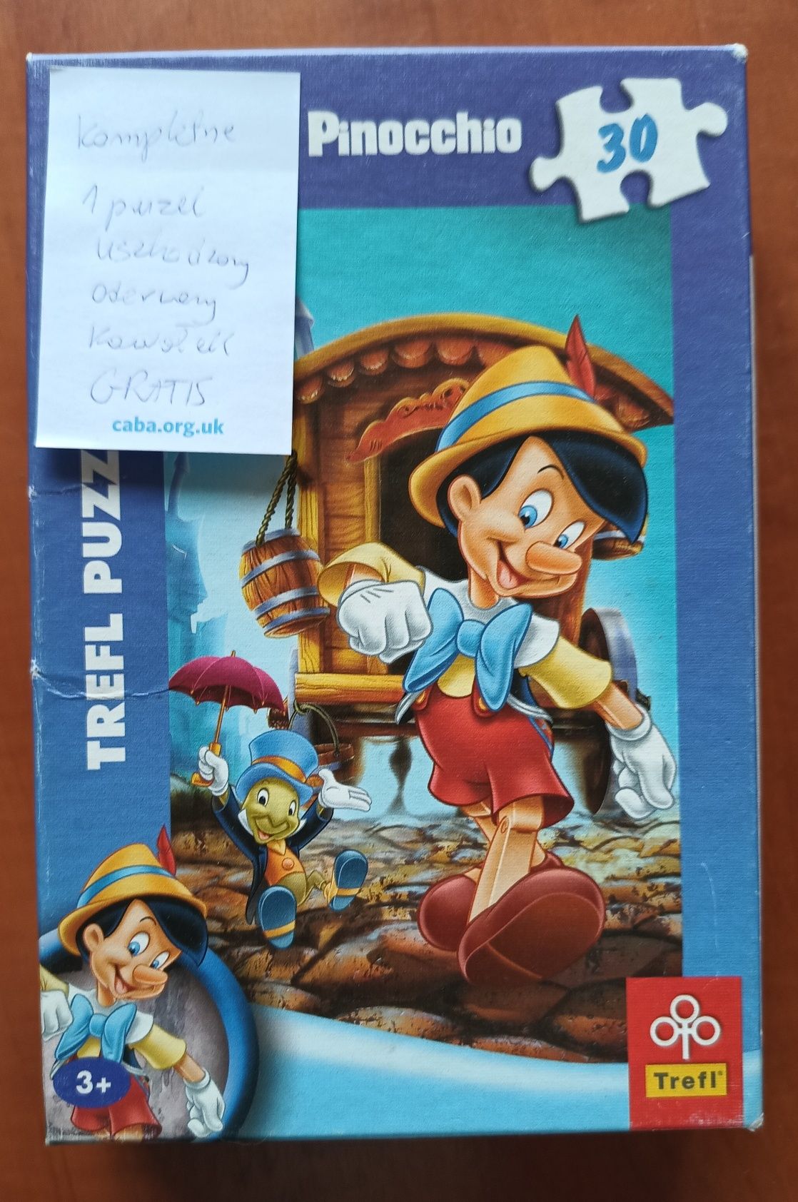 Puzzle Kubuś Puchatek i przyjaciele 160 el + puzzle Pinokio 30 gratis