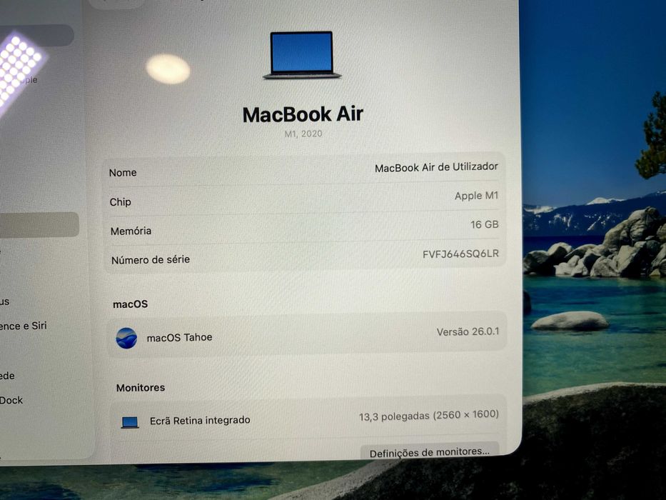 MacBook Air 13, Chip M1, 2TB SSD, 16GB RAM, GARANTIA