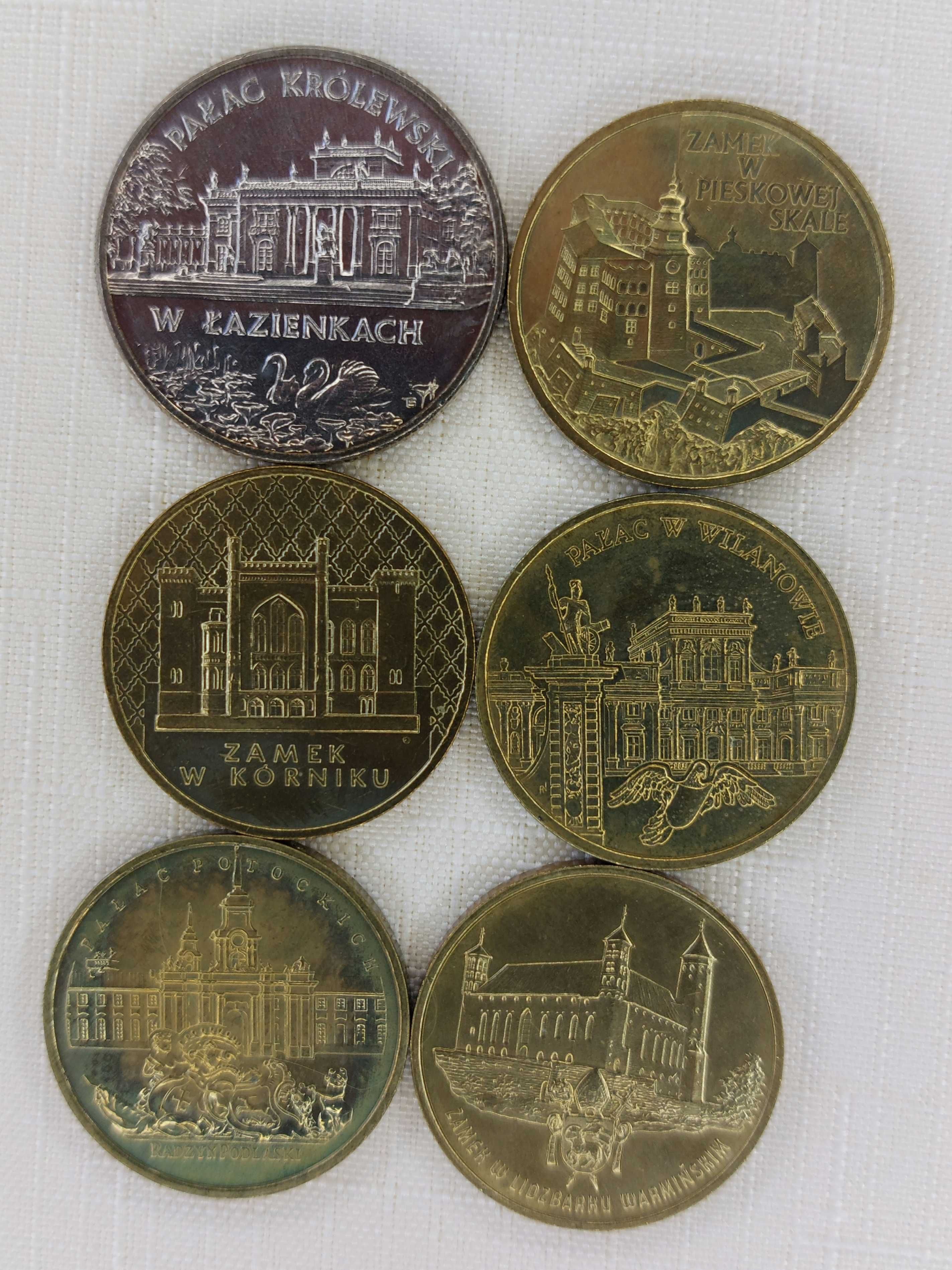 2 zł Seria monet  - Zamki i Pałace w Polsce od 1995 do 2000