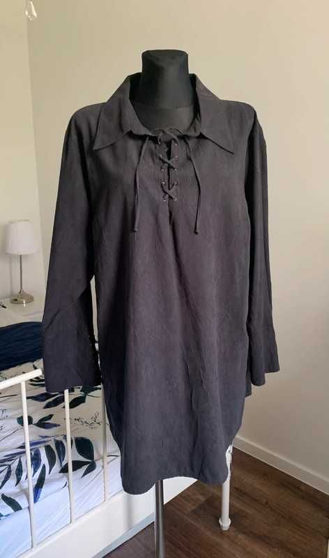 C&A unikatowa czarna koszula plus size basic minimalizm 44 46