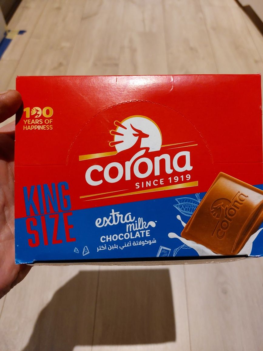 C-orona, extra Milk Chocolate, king size ,6 szt , smak Egiptu