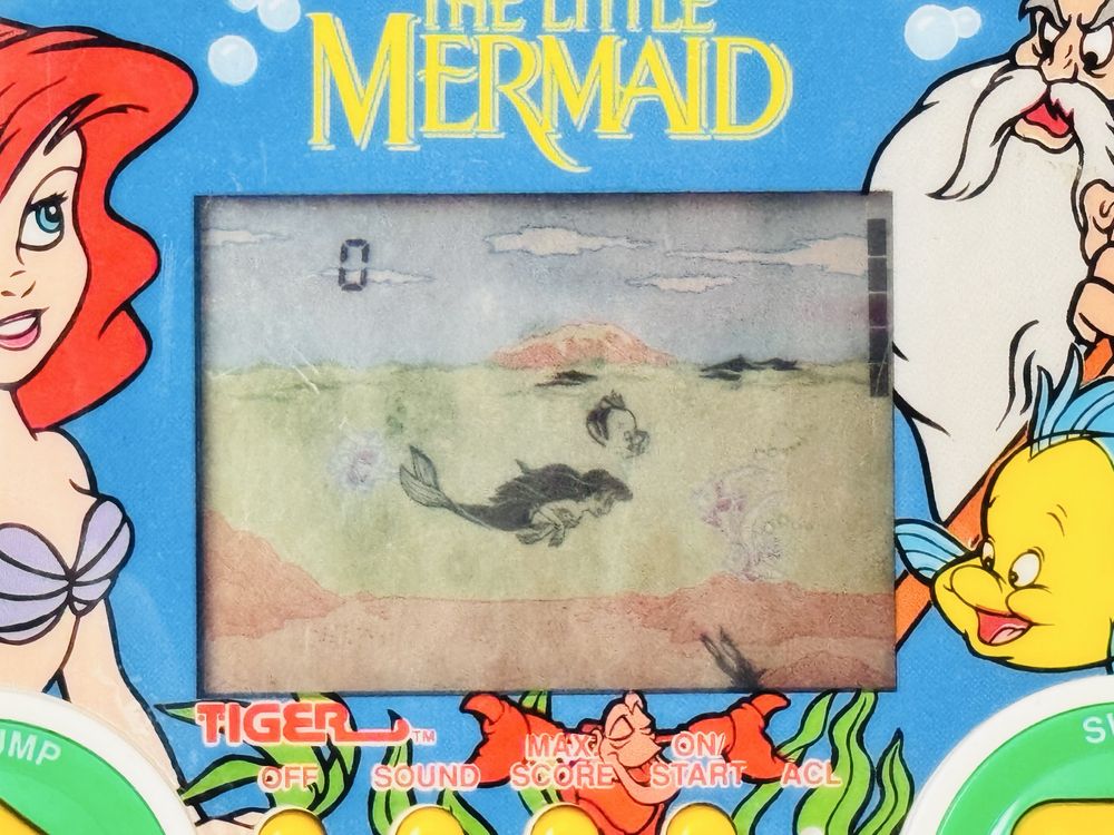 Gra elektroniczna Mermaid,Mała Syrenka Ariel Disney, Tiger Electronics