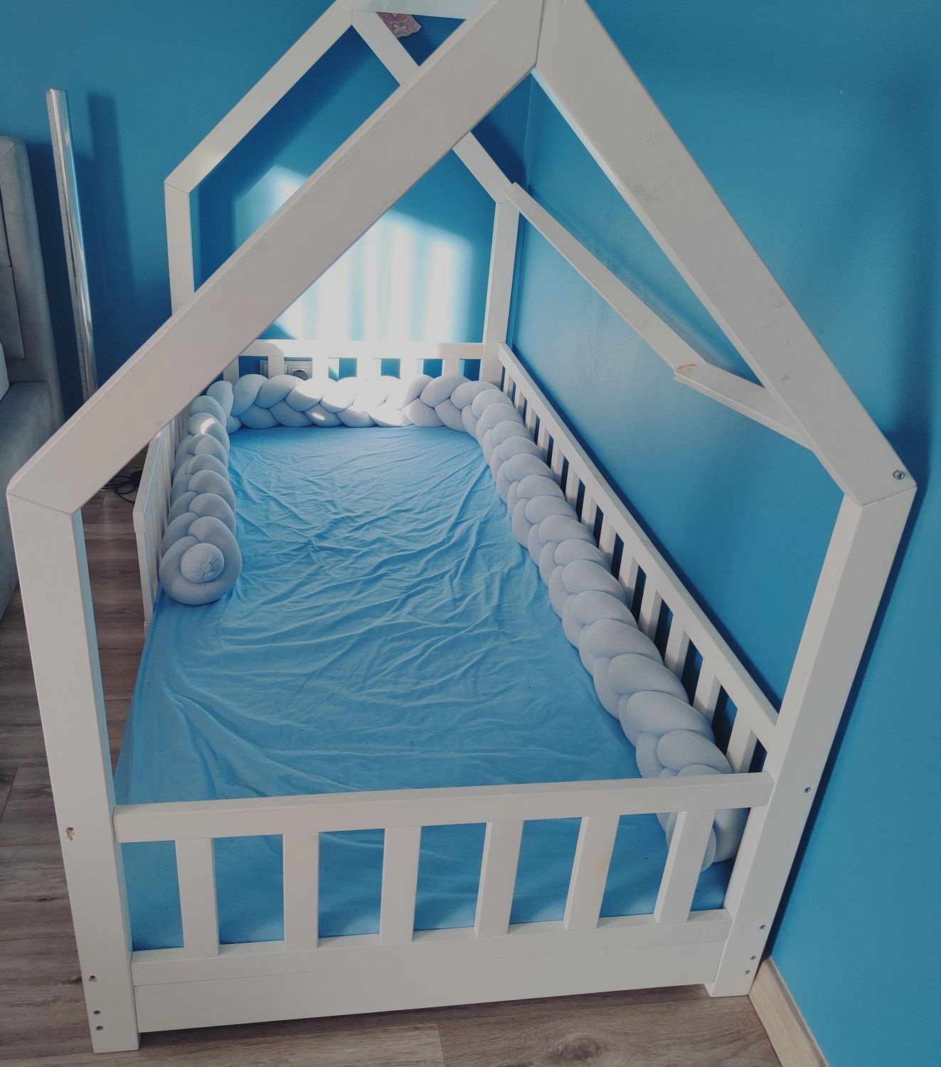 Łóżko dziecięce z materacem 90x180 cm