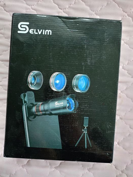 Комплект об'єктивів для камери телефона Selvim 4 в 1, телеоб'єктив 22Х