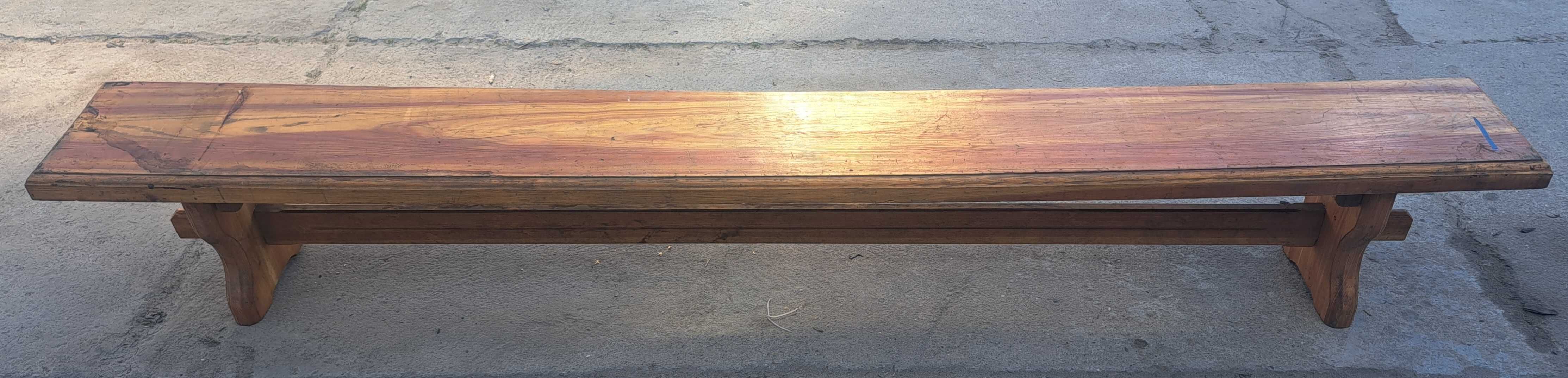 Ławka z Litego Drewna