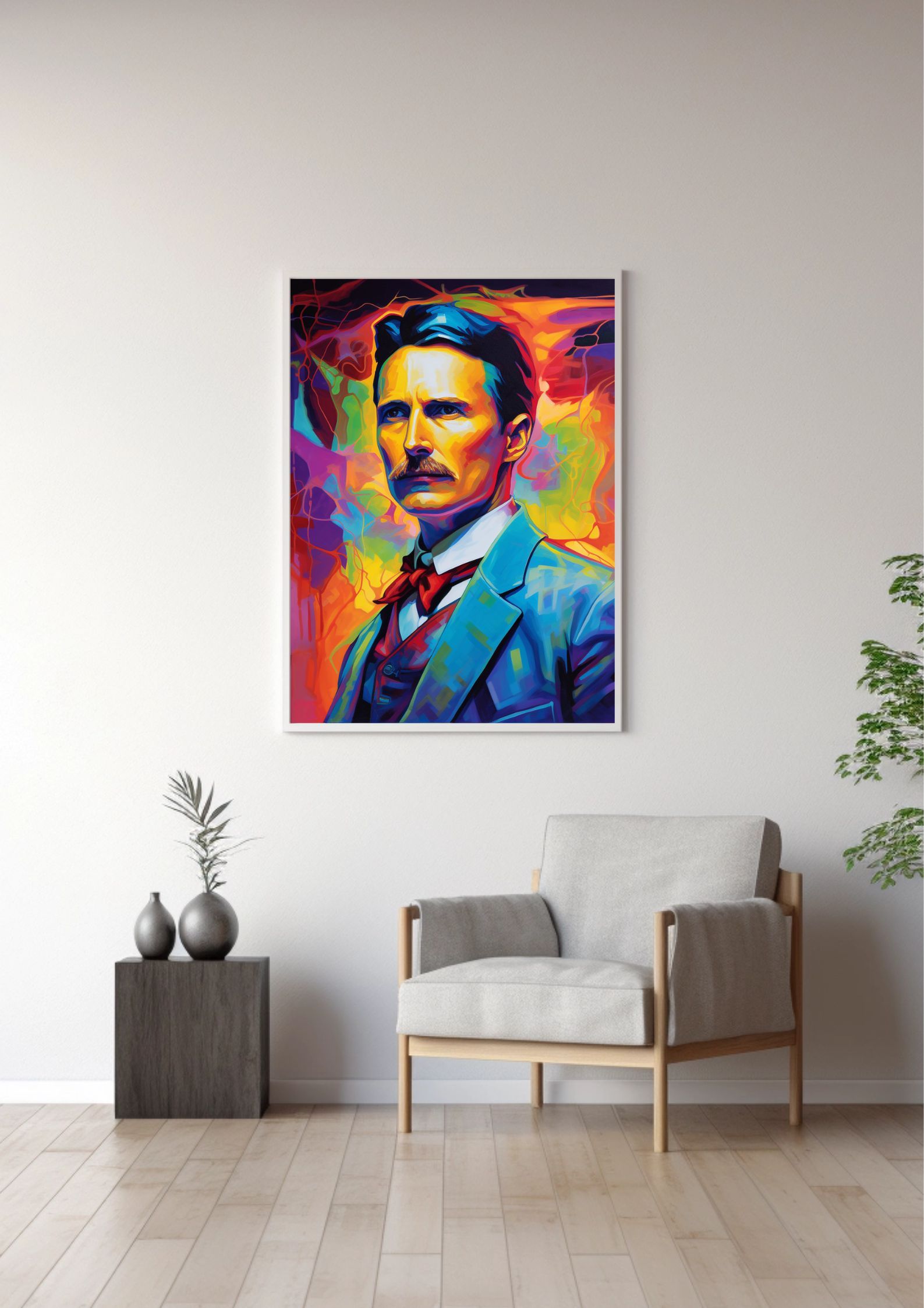 Piękne Umysły - Tesla plakat A2 (42x59,4cm)