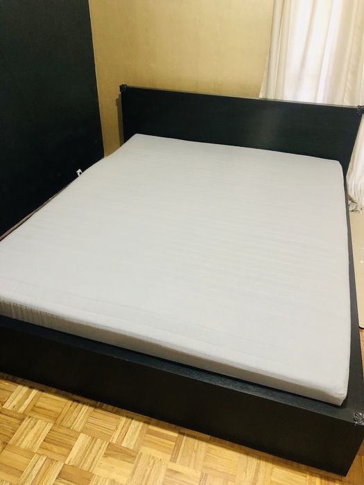 Cama Casal + Colchao + Estrado