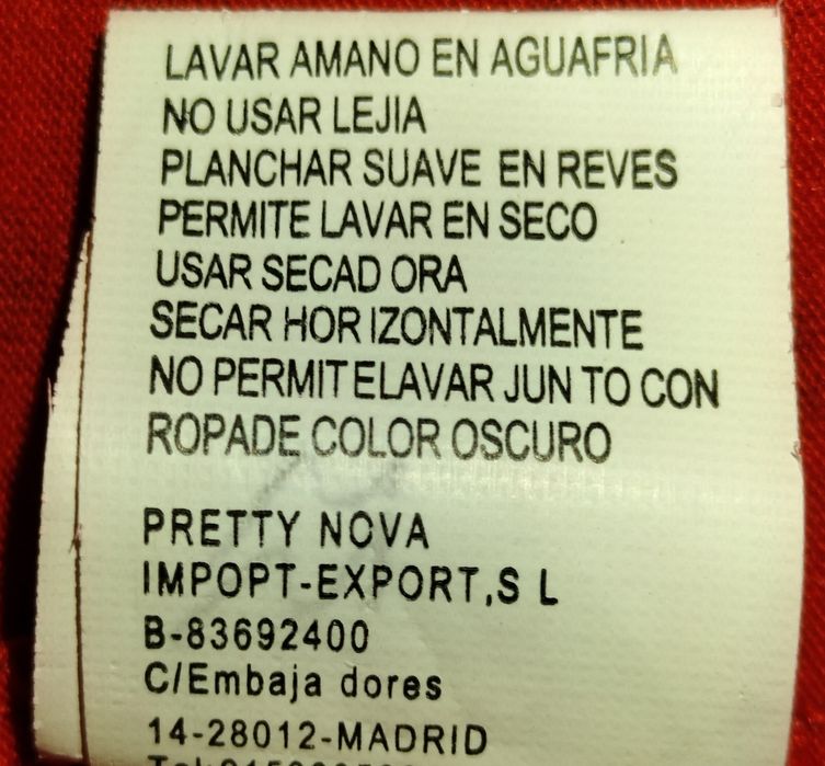 Camisa Vermelha c/Pintas