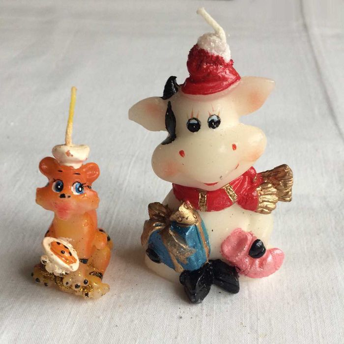 Детские декоративные свечи - Кролики, символ года