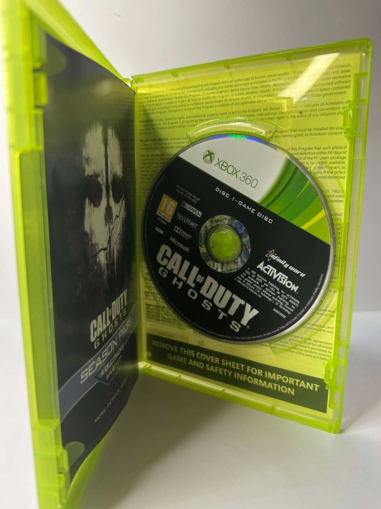 Call of Duty: Ghosts XBOX 360 Microsoft (1009/25) tyl