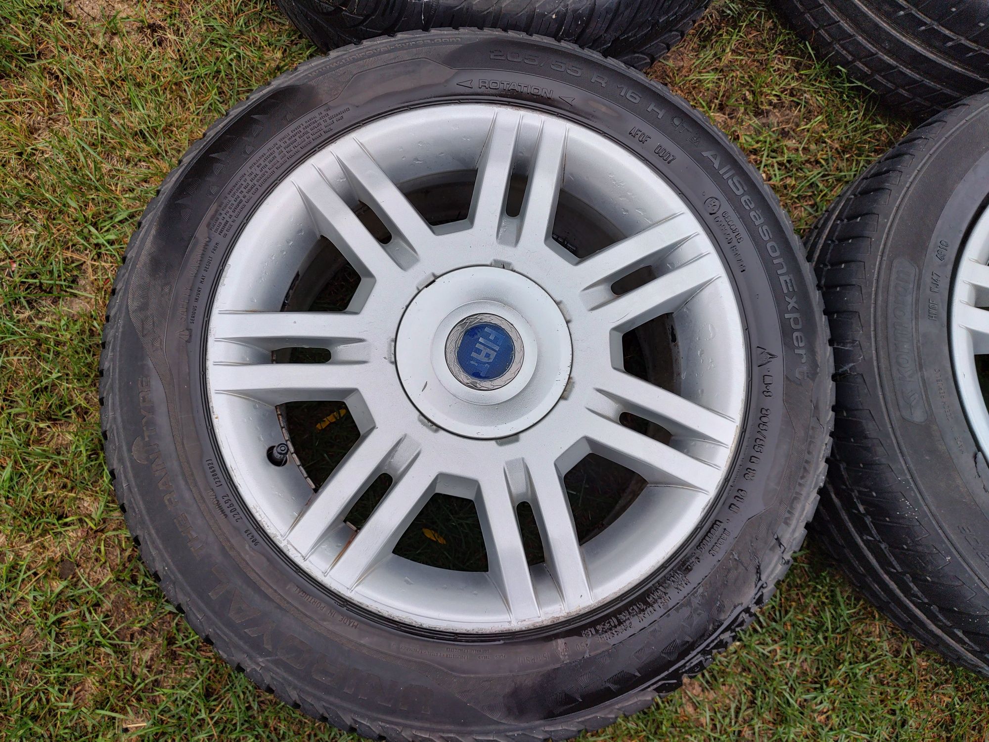 Koła Felgi Aluminiowe Alufelgi 16" Fiat 4x98 Opony całoroczne letnie