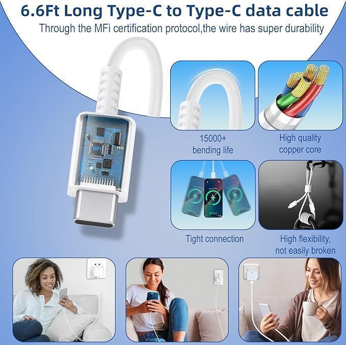 Ładowarka Usb C Do Iphone'a 15 16 20 W Pd Typu C Szybka Ładowarka