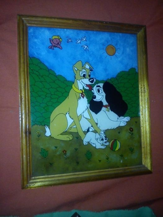 Quadro grande Os meus cachorros