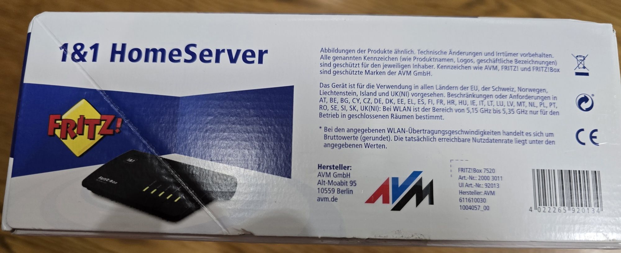 Роутер Fritz Box 7520 Wlan Vdsl