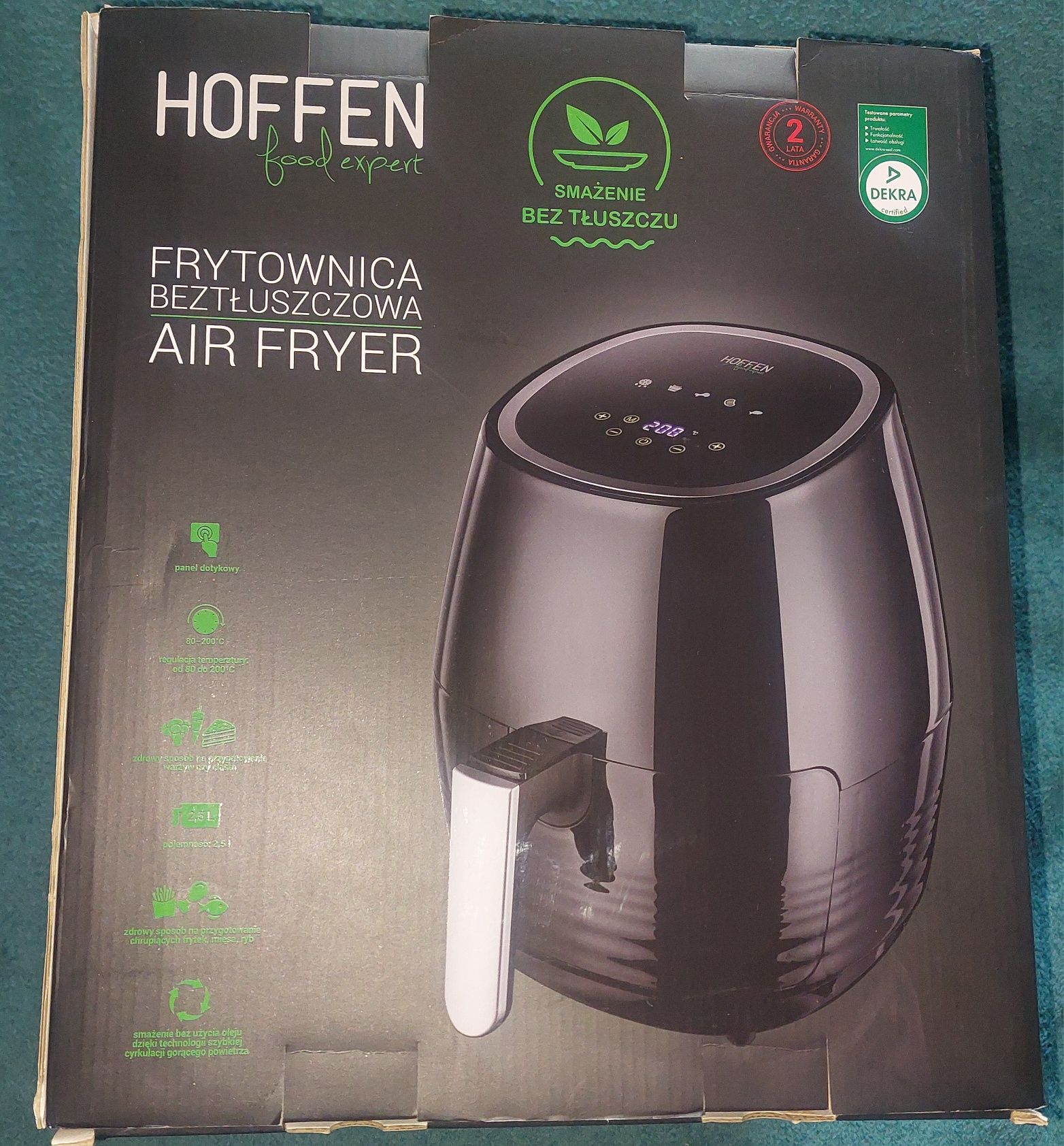 1zł Wysyłka Air fryer Frytkownica beztluszczowa2,5L panel dotykowyNOWA