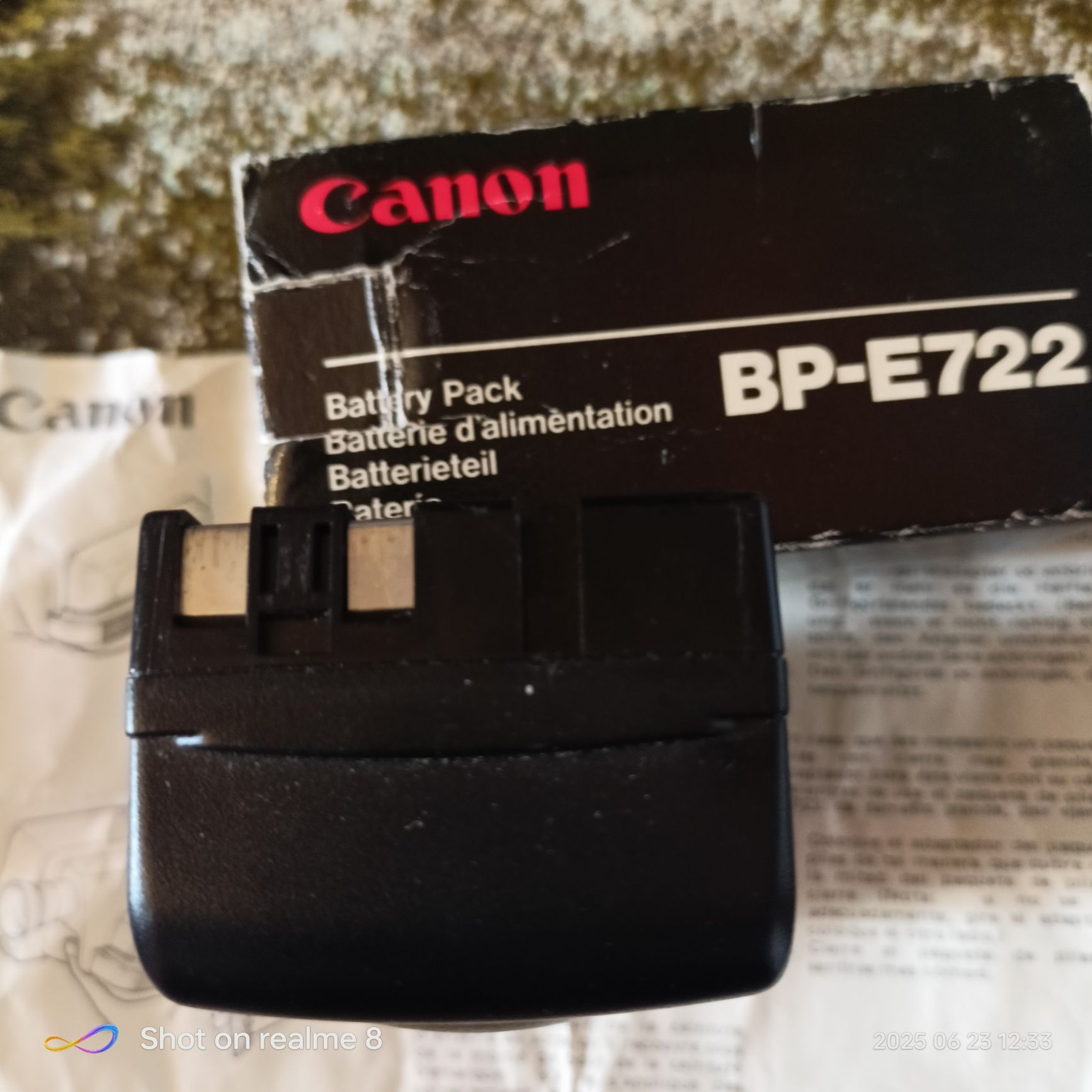 akumulator Canon BP-E722 – 6V 2200 mAh – Made in Japan