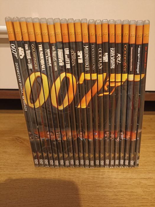 Kompletna kolekcja filmowa Jamesa Bonda DVD (21 części)
