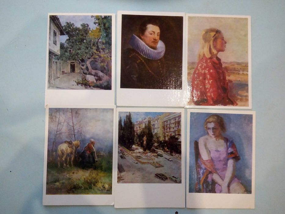 Открытки "Картинні галереї України", 1979 г., 13 шт.