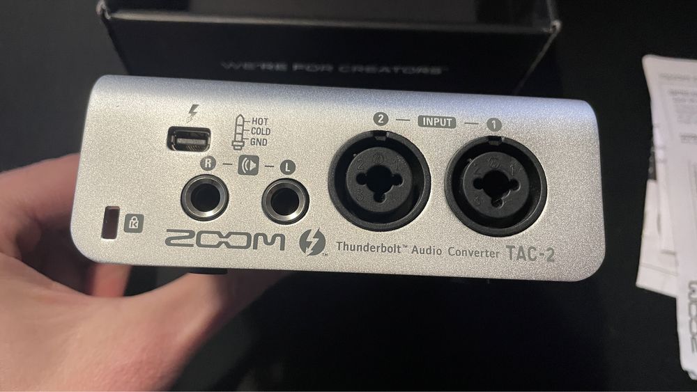 ZooM TAC-2 interfejs audio Thunderbolt