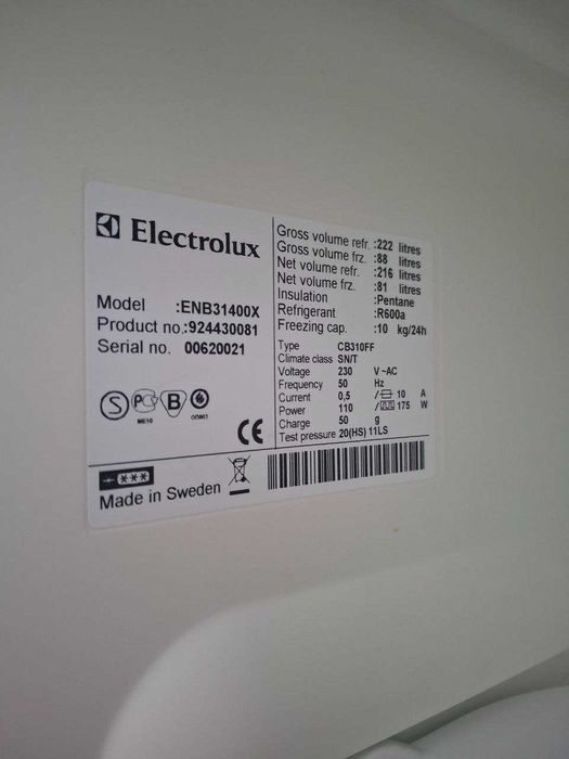 Холодильник б/в ELECTROLUX 180/60/60 Мет Крапельний/No Frost #07617