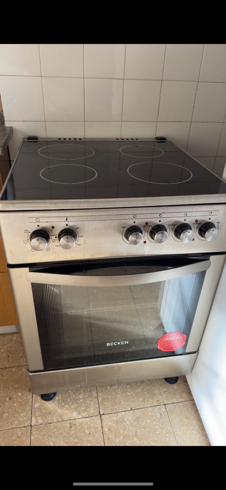 Fogão BECKEN BFE4510N IX (64 L - Elétrico de Vitrocerâmica - Inox)