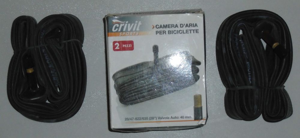 Câmara ar bicicleta válvula Schrader med: 28/47-622/635 pack 2. NOVO