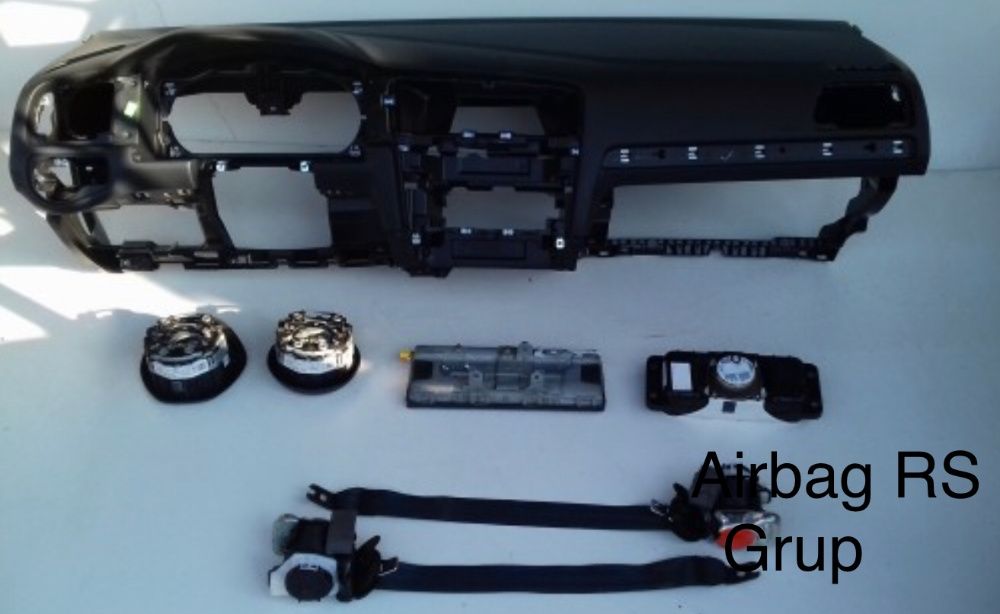 vw golf 7 tablier painel do bordo airbags cintos