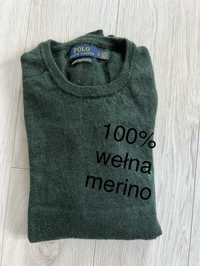 Sweter Polo Ralph Lauren 100% wełna merino