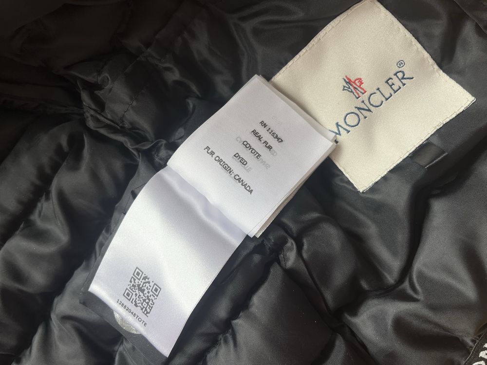 moncler kurtka dziecięca czarna puchowa zimowa