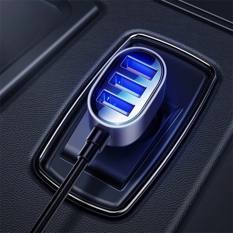 Joyroom szybka ładowarka samochodowa 5x USB 6,2 A z przedłużaczem