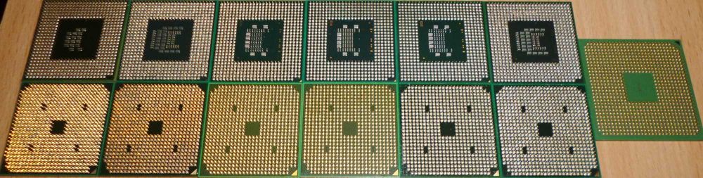 Лот б/у процессоров для компьютерной техники (цена за все вместе)