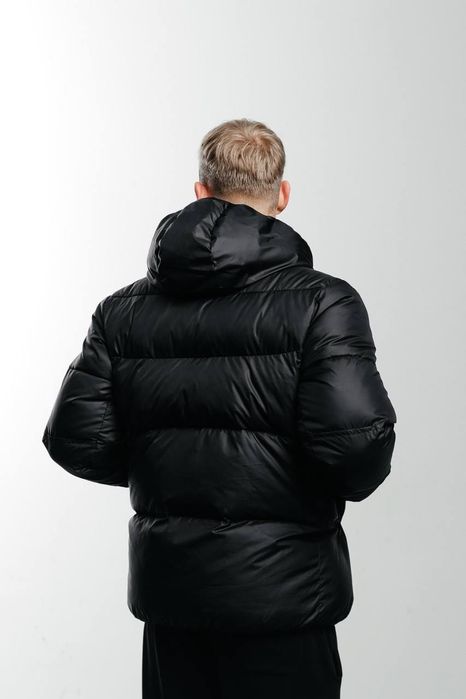 ФАВОРИТ! Куртка Nike NSW Black S M L XL пухан пуховик чорний найк