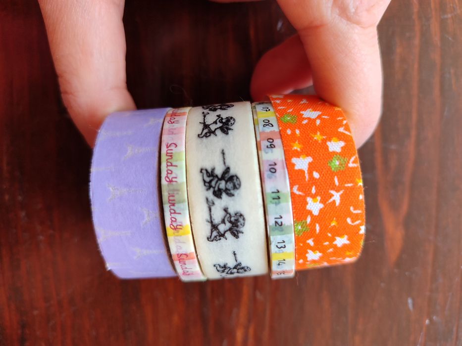 Скотч декоративный, наклейки для блокнота