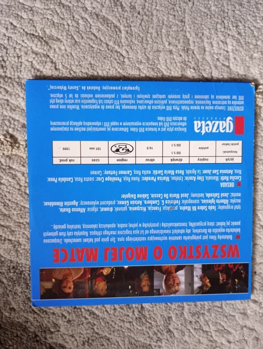 Wszystko o mojej matce film Dvd