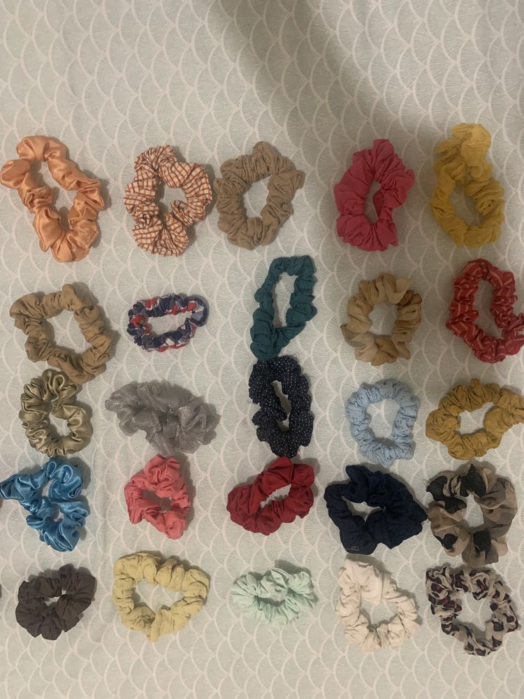 Conjunto de 50 totós de cabelo handmade